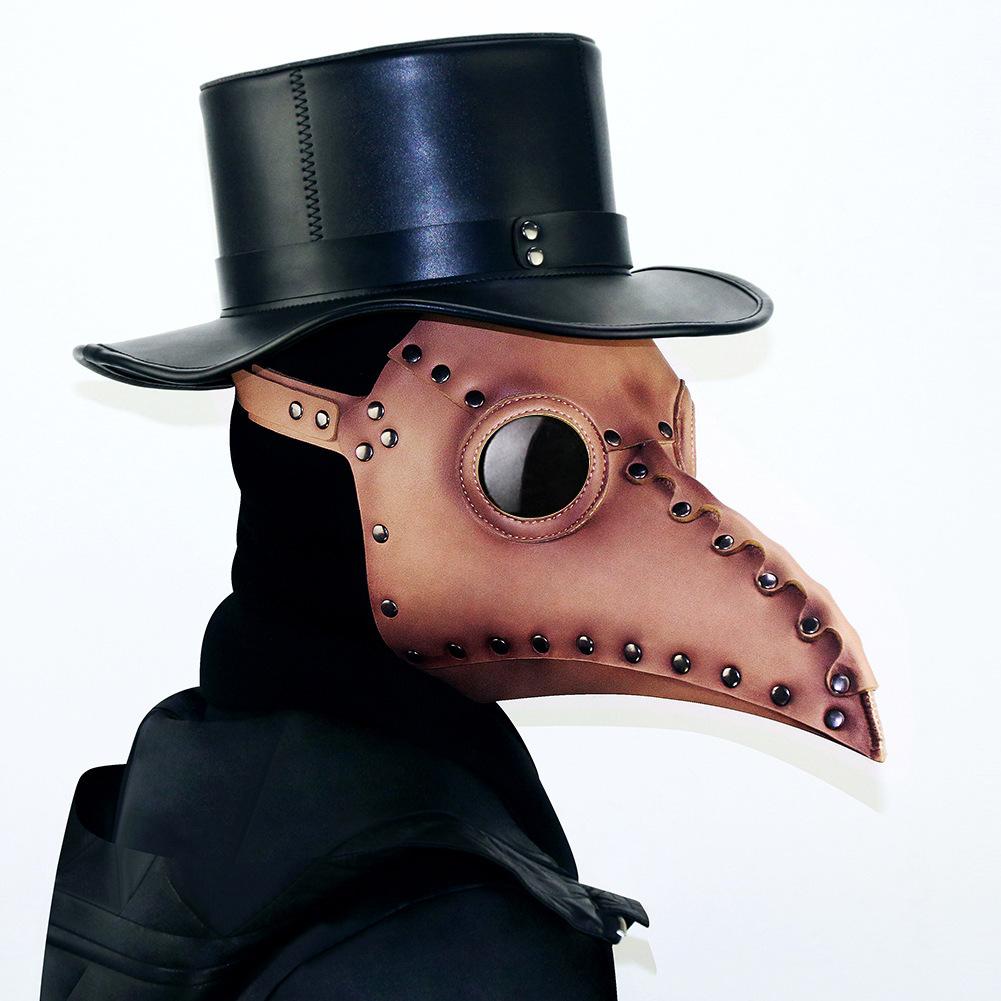 Steampunková maska s ptačím zobákem Halloweenská maska Maska na taneční párty Pokrývka hlavy Slavnostní atmosféra Zábavná maska Rekvizity Halloweenská maska