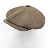 Gorras de Lona para Hombre Estilo Newsboy de Alta Calidad Planas Estilo Británico Gorra Octogonal Gorra Vintage Gatsby Sombreros Primavera Otoño BLM21
