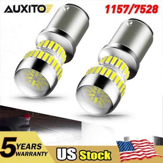 Super Bright 1157 LED Reverse Backup Light 6000K White Parking DRL Bulbs