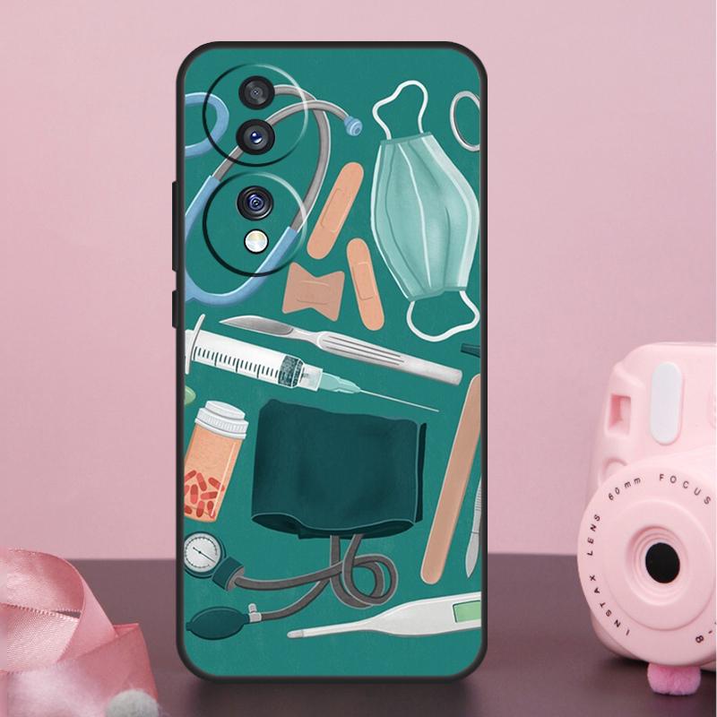 Etui Kreskówkowy Lekarz Pielęgniarka Do Honor 200 400 Pro 50 70 90 X9a X9b X9c X9d X8b X8c Win Magic 7 Lite 5 6 8 Pro Pokrowiec