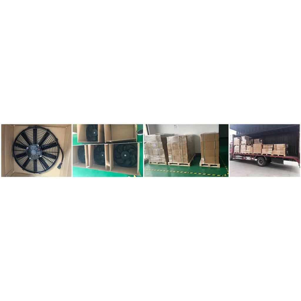 High Performance Universal Brushless Radiator Fan for Bus Air Conditioning System 16inch Condenser 24V Car Radiator Cooling Fan