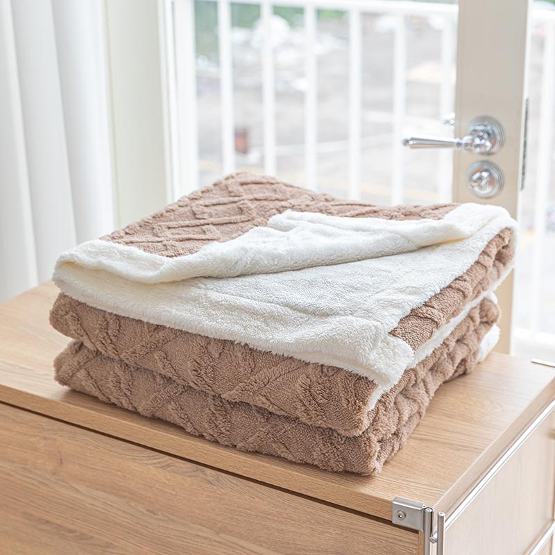 Koc flanelowy z polaru 3D żakardowy, miękki, ciepły koc na kanapę, sofę, łóżko, krzesło, super miękki w dotyku, przytulny koc dla mamy, gruby koc, koc telewizyjny