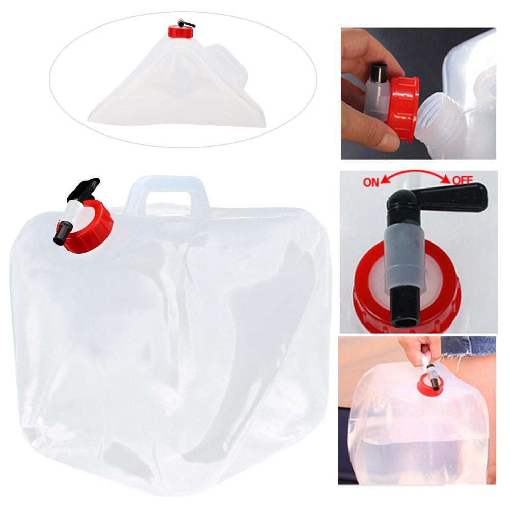 20L Foldable Water Bucket Camping Portable Large Capacity Water Storage ContainerFoldable Water