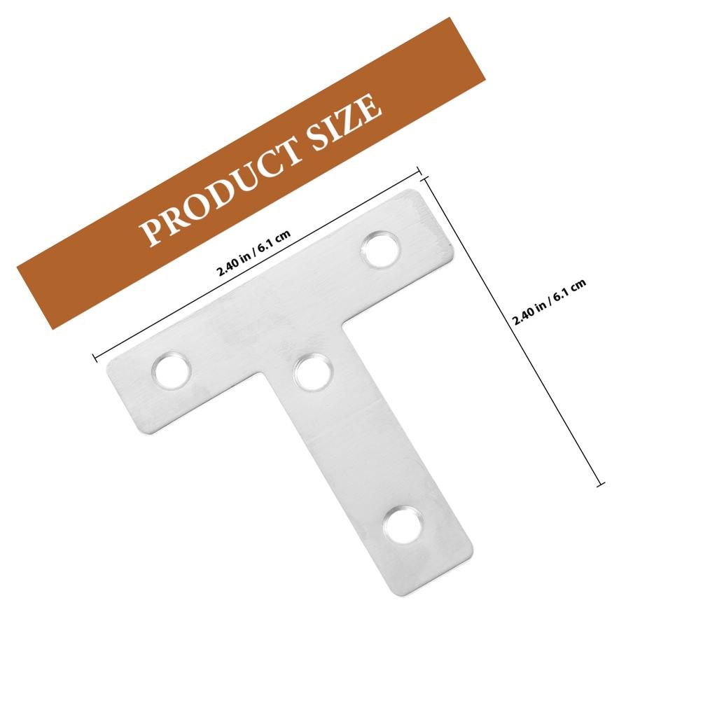 10Pcs Stainless Steel Fixed Plates 60x60mm Durable Steel Corner Angle Brackets Strong Welding Repair Connector