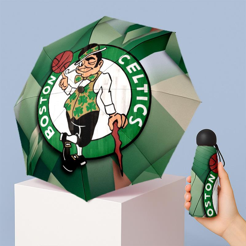 Celtic FC Mini 5 Fold Pocket Umbrella Compact Lightweight Anti UV Rain Sun Protection Umbrella Portable Travel Umbrella