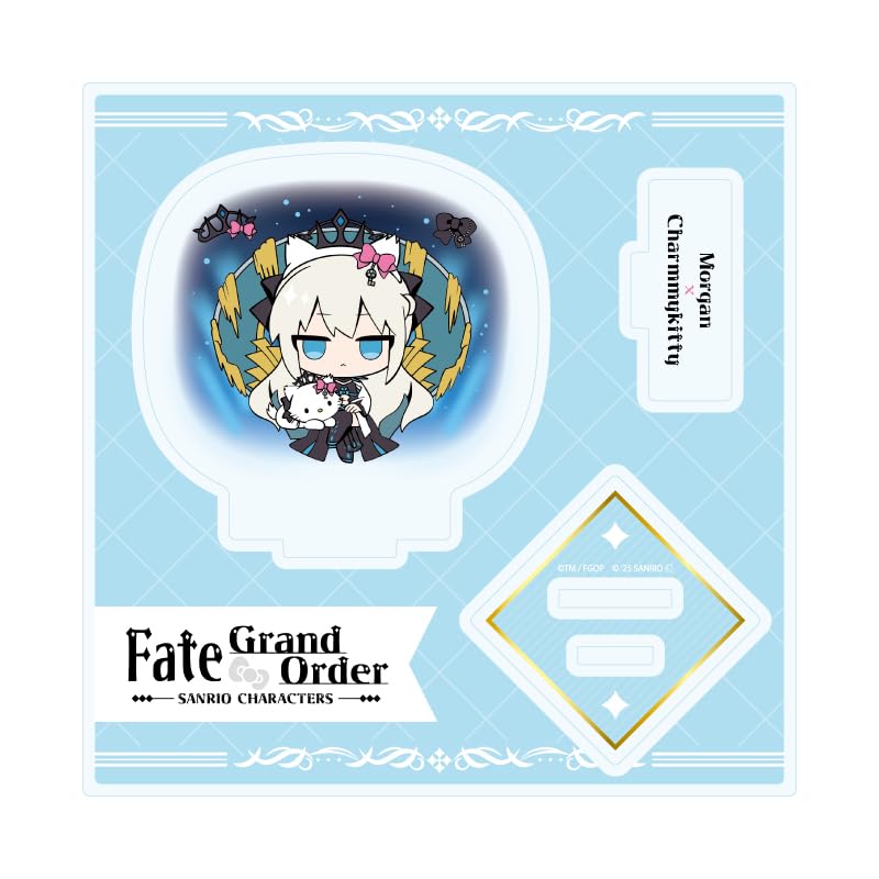 FateGrand Order x Персонажи Sanrio 26Морган x Шарми Китти [Иллюстрация-коллаборация] Акриловая подставка-пластина