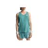 Adidas Slim Fit Sleeveless Crew Neck Tank Top Men Tops Blue JV7161