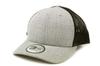 New Era Trucker Cap Low Profile Snapback In Heather Grey/Black