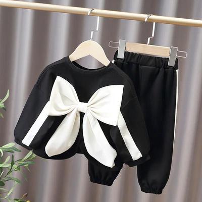 2024 Autumn Fashion Toddler Girls' Cute Loose Two-Piece Set