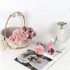 2 Bunches Artificial Carnations Total 12 Heads Silk Faux Flowers for Funeral Arrangements Wedding Bouquets Cemetery Wreaths DIY Crafts