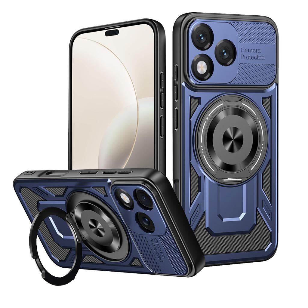 For Honor 400 Lite Case Honor 400 Lite Phone Cover Magnetic Armor Shockproof Ring Holder Case Magsafe Wireless Charge Cover