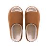 New seamless open-toe cotton slippers indoor home warm and fleece non-slip casual plush cotton slippers