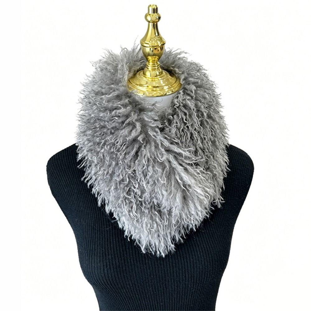 Magnetic Attraction Plush Scarf for Women Winter Warm Neck Warmer  for Outdoors