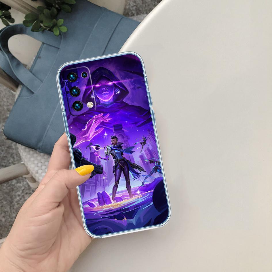 

LO92 V-VALORANT Soft Shell Transparent Phone Case for Motorola Moto G7 G8 G9 G84 G85 G73 G24 G15 Z2 Play Power Plus Motorola Moto G7