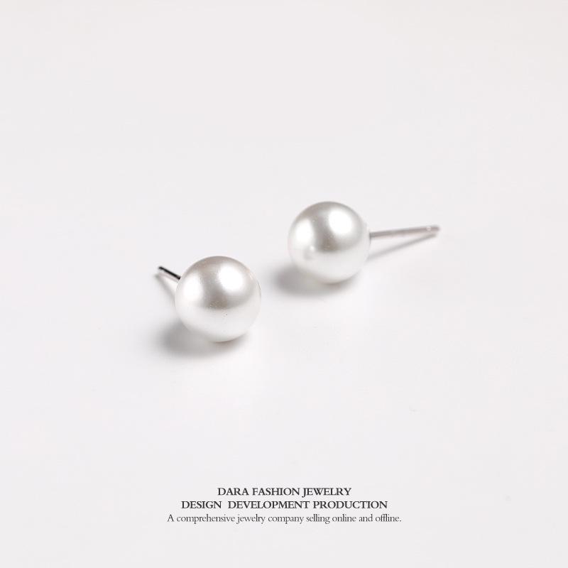 

Серьги из серебряной иглы S925 с винтажным жемчугом - Элегантный дизайн с круглыми бусинами для женщин 2024