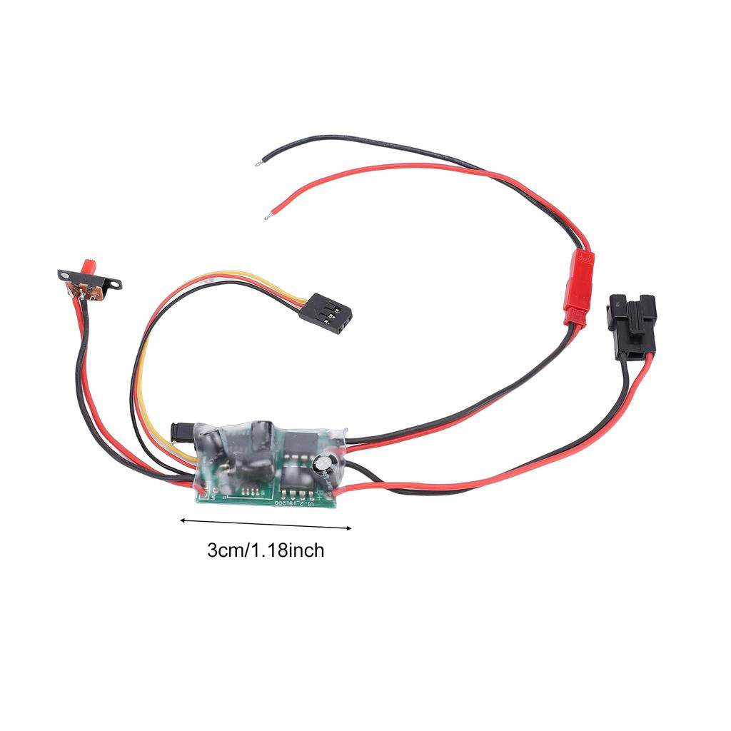 Brushed ESC, SM Plug Electronic Speed Controller with Brake for WPL MN C14 C24 C34 C44 B14 B24 B16 B36 1 16 RC Car