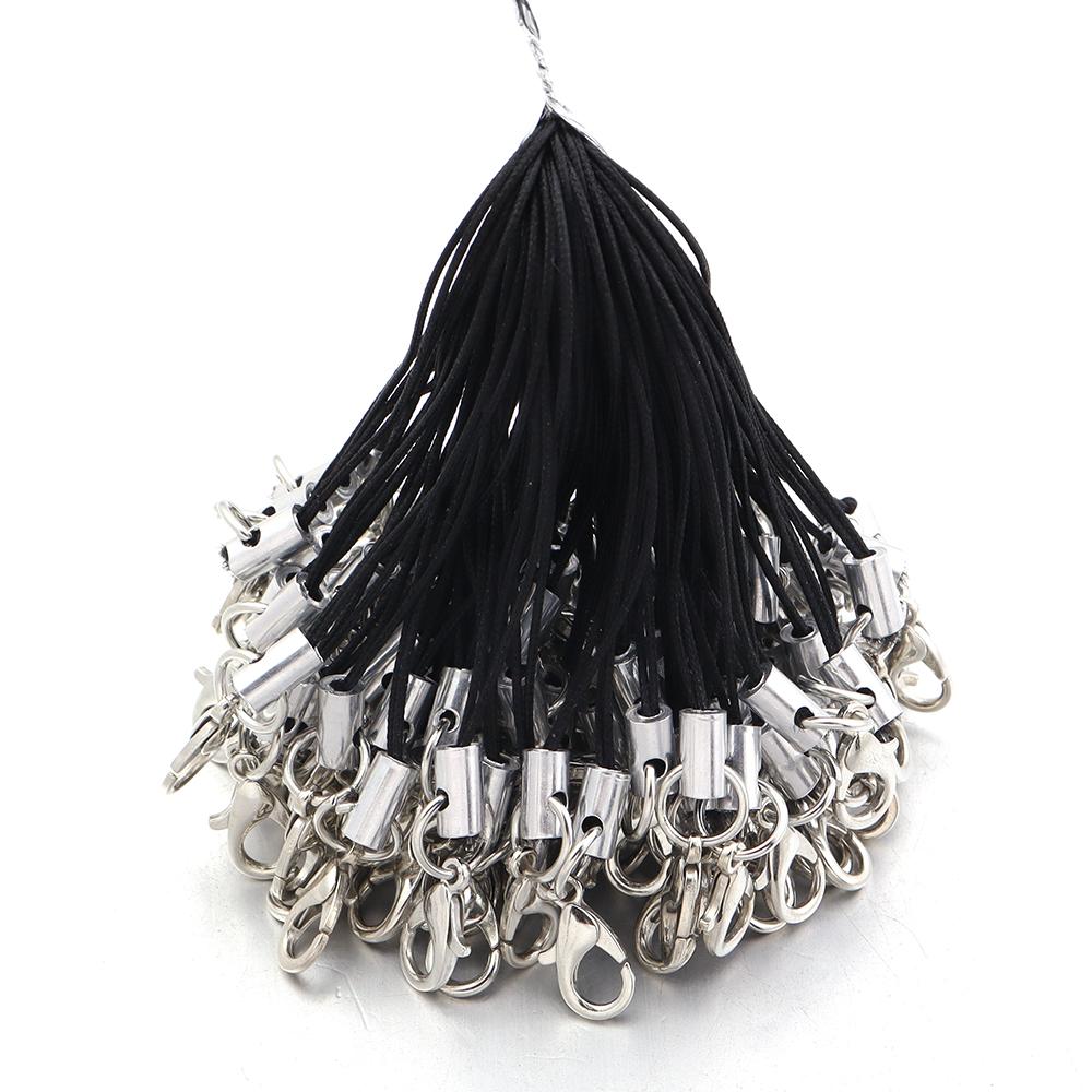 20pcs Hand Wrist Lanyard String Mobile Phone Rope Lobster Clasp Lanyard Diy Handmade Accessories Connector Hook Fastener Making