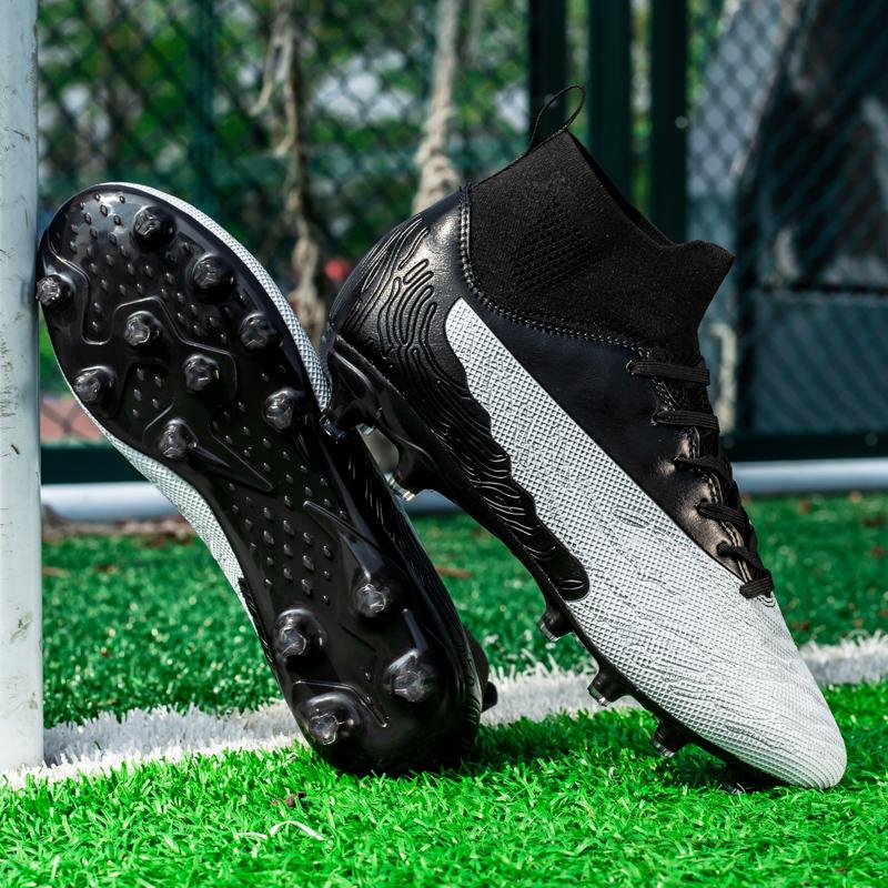 Soccer Shoes Men Anti-slip Grass Training Long Stud Wear-resistant Sports Shoes Men Breathable Training Football Boots Men
