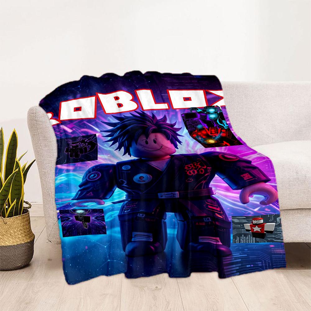 Roblox 324 Blanket Soft Warm Cozy Suitable for Office Chair Couch Seaside for All Occasions Playful Design Gifts For Family Or Friends