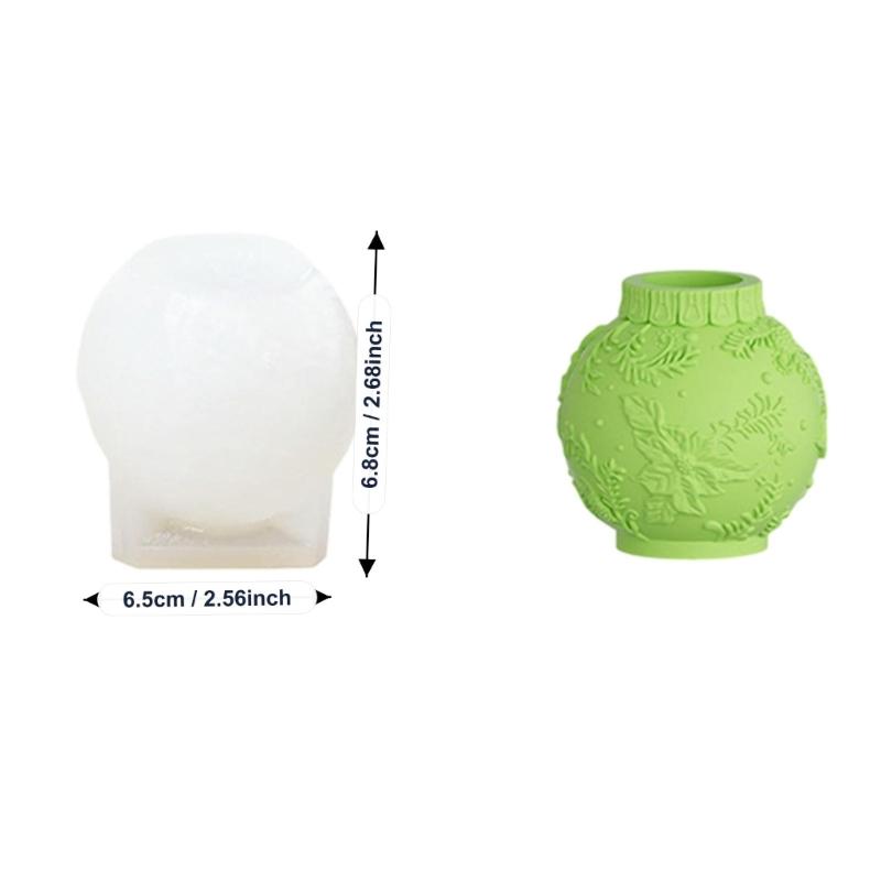 Lantern Resins Molds with Rounded Globe Molds and Integrated Silicone Construction for Decorative Casting Projects