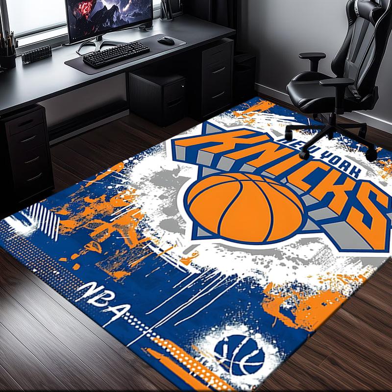 New York Football Rug Office Carpet Non-Slip Mat, Chair Rug Floor Covering for Gaming, Bedroom, Living Room , Home Decor Christmas Gift