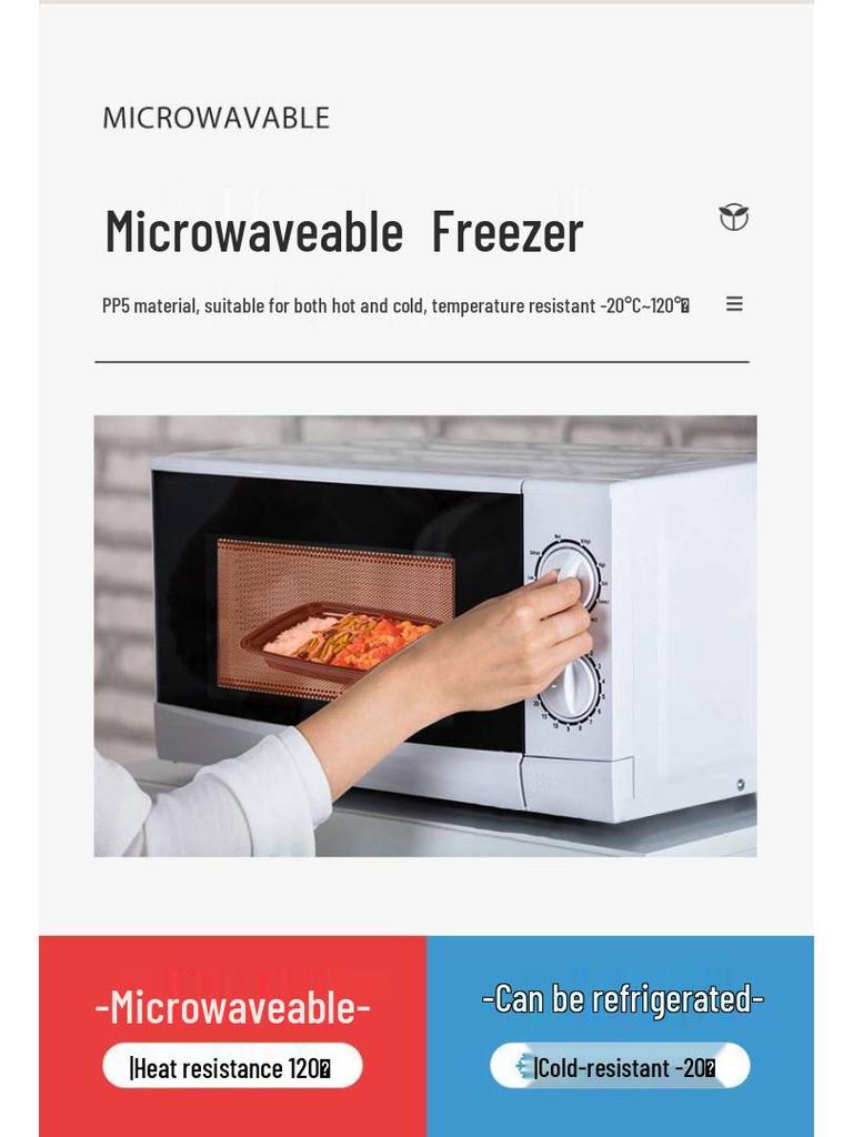 Rechteckiger Einweg-Lebensmittelbehälter für die Mikrowelle - Schwarz, Weiß & Transparent Takeaway-Mittagessensbox.
