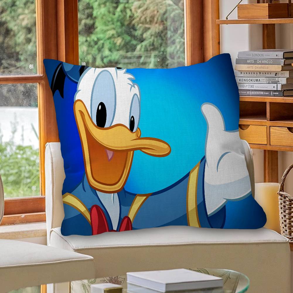 D-Donald D-Duck Personalized Picture Text Home Decorative Pillows Household Gifts 45x45cm