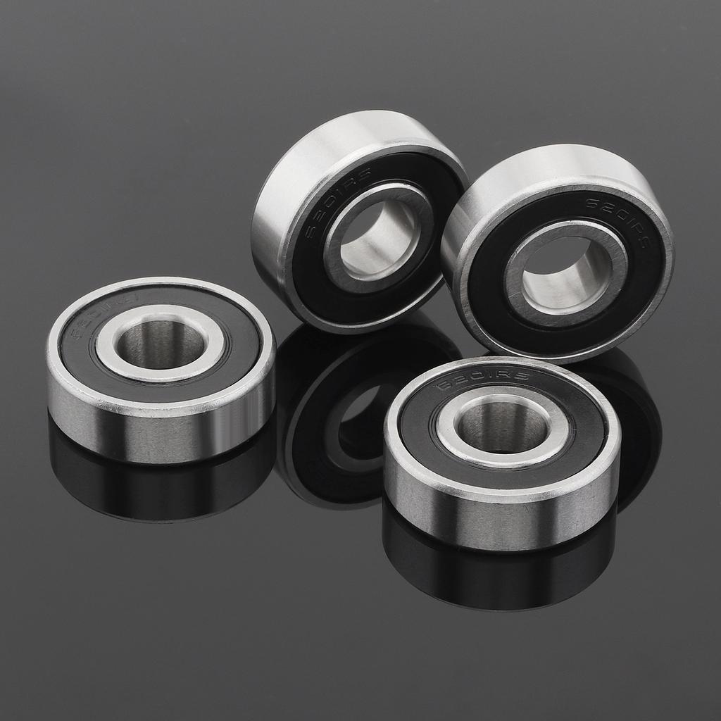 6201-2RS Deep Groove Ball Bearing with Rubber Seal, Premium Steel Bearing for Mechanical Equipment