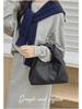 2024 High-End Pleated Croissant Handbag - Soft PU Shoulder Bag for Women
