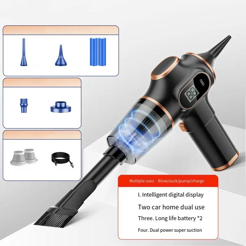 Portable Vacuum Cleaner for Cars and Home with Efficient Suction Head