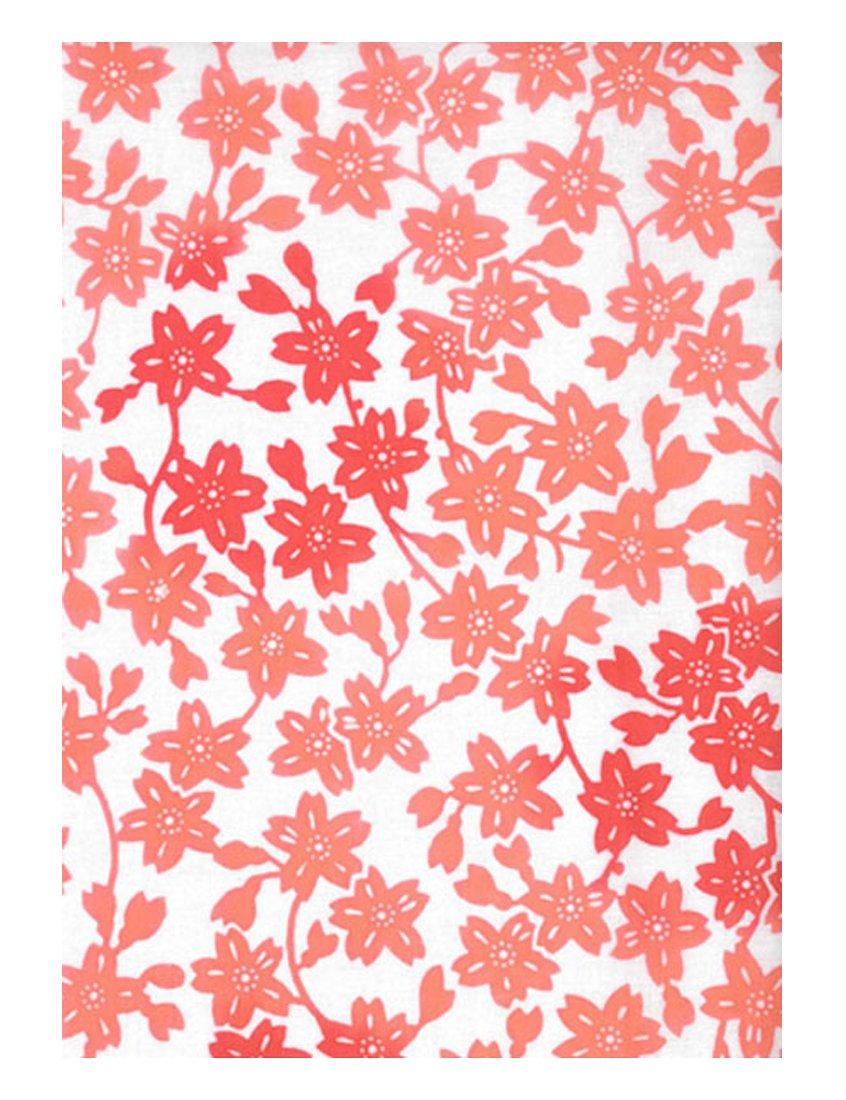 

Tenugui Hand Made in Cherry Blossom Branch Niwa-zome Towel, Chu-sen, 100% Cotton, Japan, (Pink)