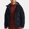 Under Armour Warm Solid Color Sports Hooded Down Jacket Outerwear Men Outerwear Black 1355853-001