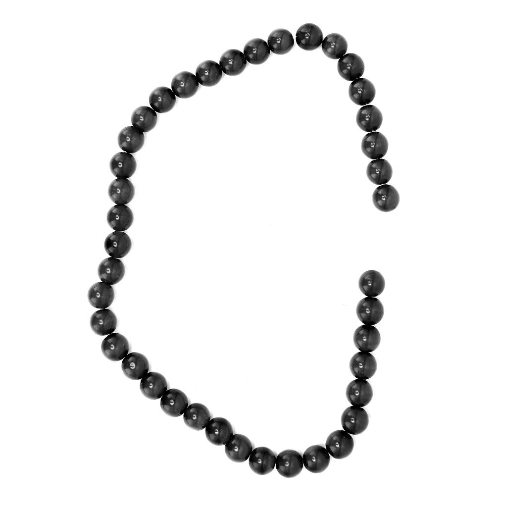 Natural Stone Spacer Beads DIY Loose Beads for Making Necklace Bracelet Jewelry AccessoriesBlack