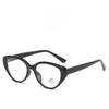 Retro Cat Eye Black Frame Glasses With Blue Light Blocking For Women And Girls