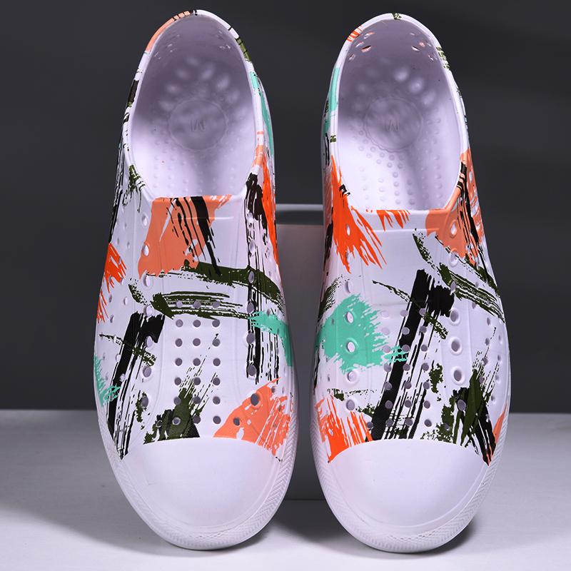 EVA Beach Summer Sandal Holey Shoe Kid Boy Girl Garden Cave Shoe Child Sandal Women Garden Sandal Graffiti Casual Outdoor Shoe