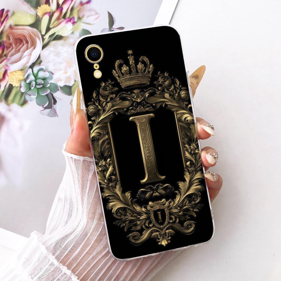For Apple iPhone X Xr XS Max Case Cute Crown Letters Cover Soft Slim Phone Case For iPhone XS Max iPhoneX iPhoneXR Fundas Bumper