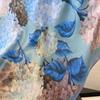 Floral Print Bandana Scarf Soft Neckerchief Scarf Fashion Hijab Scarf  Women