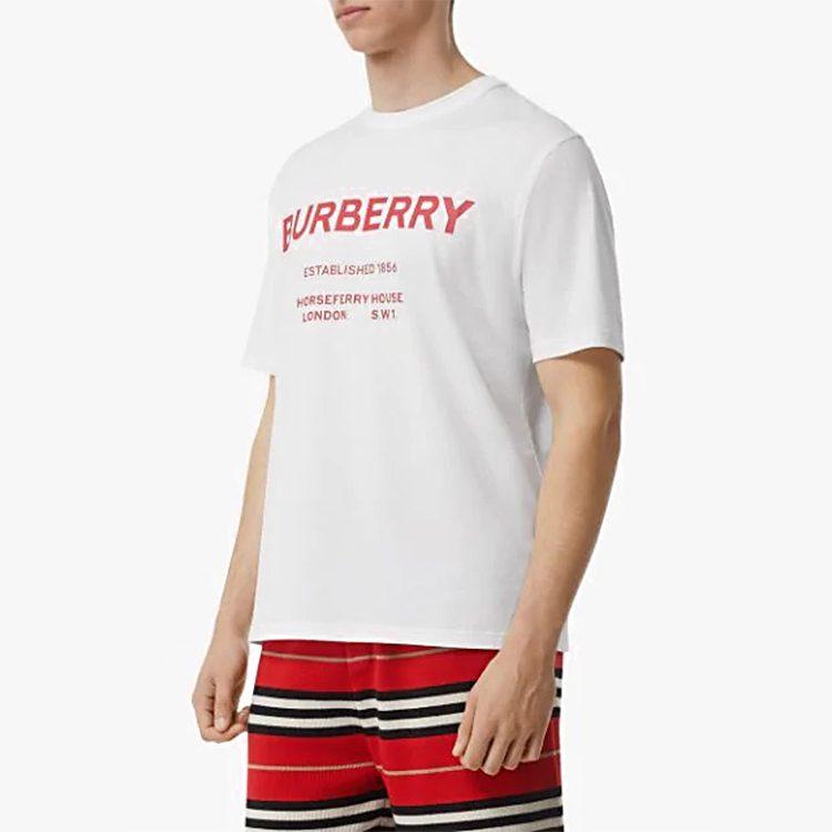 Burberry Horseferry T Shirt Unisex White 80172251
