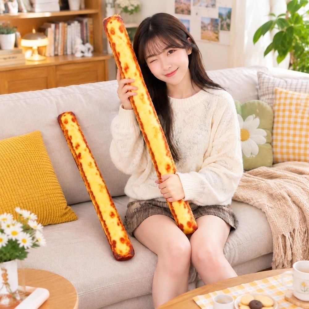 Creative Bread Plush Toy Soft Cake Plush Doll Kids Toy Long Egg Tarts Plush Doll Home Decor