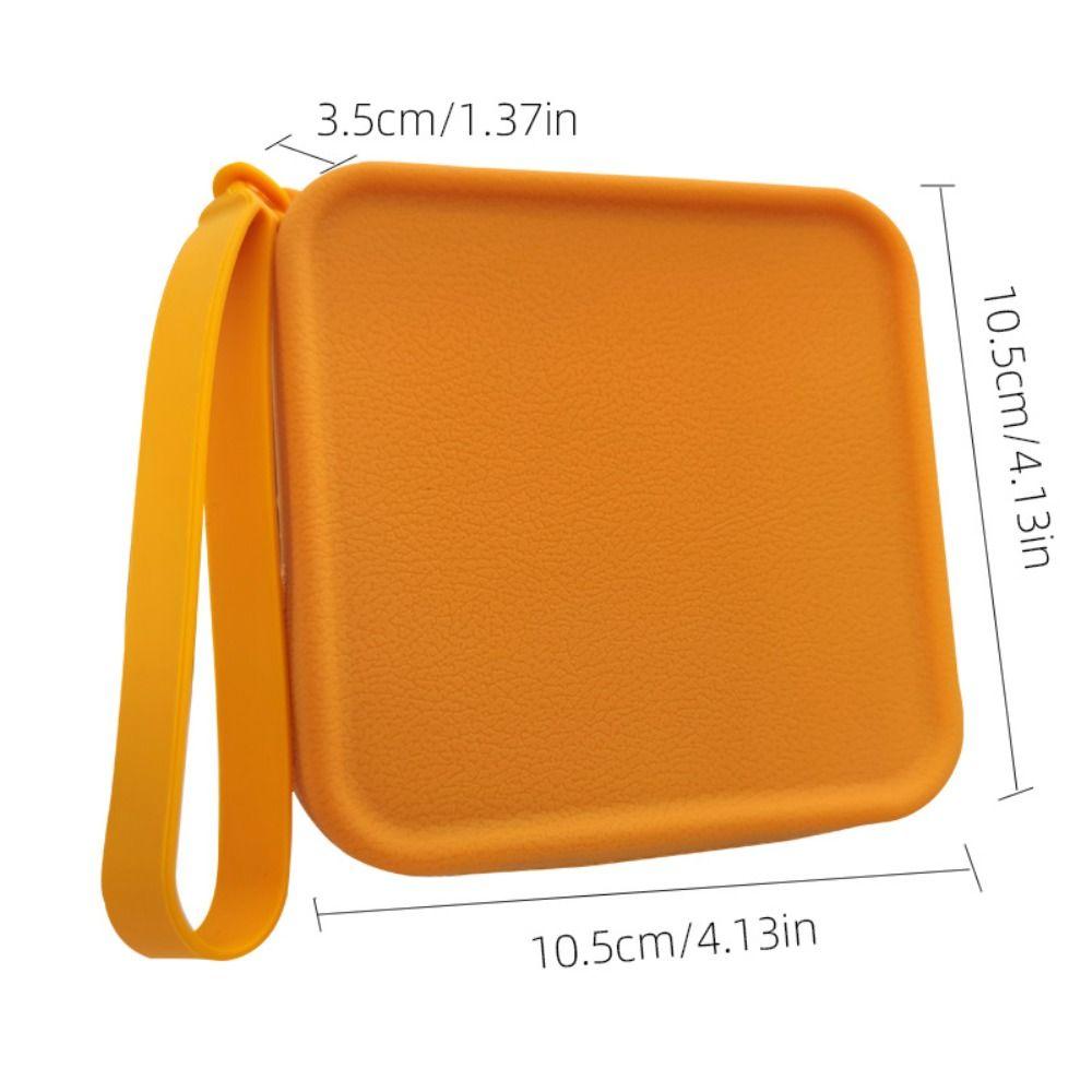 Mini Silicone Square Coin Purse Solid Color Small Item Bag Cute   Men