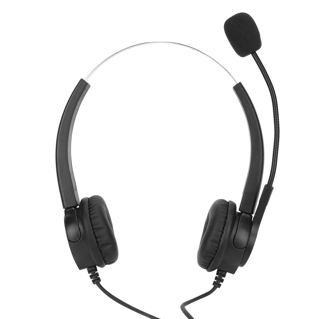 Telephone Headset Business Office Call Center Corded Headset for Landline desktop PhonesVH500D 3.5 (Binaural)