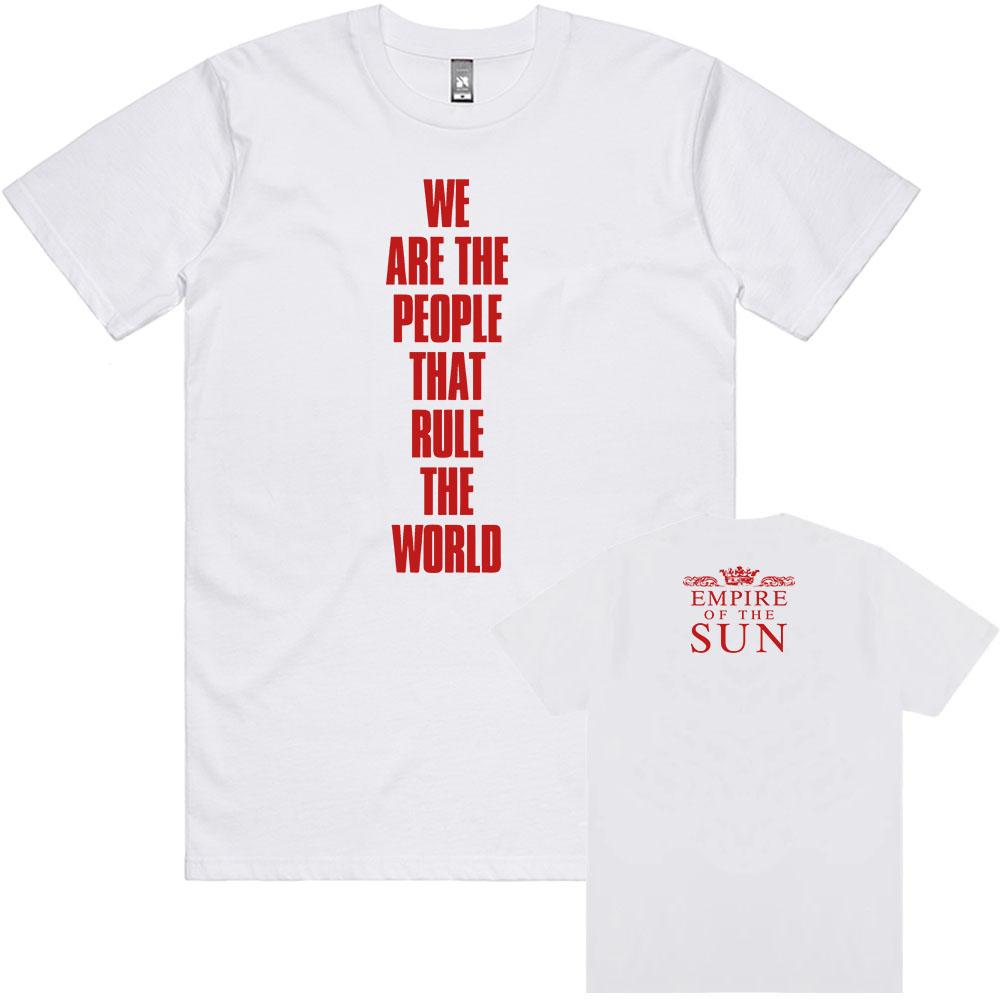 

Мы — Люди Футболка Музыкальная Группа Empire of The Sun Футболки Хлопок с Коротким Рукавом Унисекс Уличная Одежда Графическая Одежда для Мужчин XS