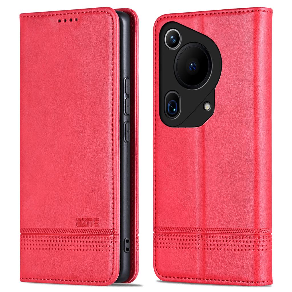AZNS For Huawei Pura 70 Ultra Case PU Leather Magnetic Closure Shockproof Flip Phone Cover