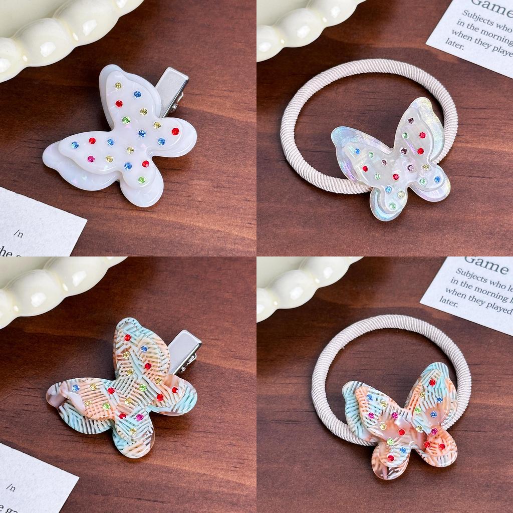 Hair Elegant Butterfly Clamps In Assorted Colors With A Glamorous Touch For Women