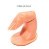 1pcs Practice Finger Manicure Fake Nail Training Finger Beauty Press On Nails Plastic Flexible Adjustable Manicure DIY Tools