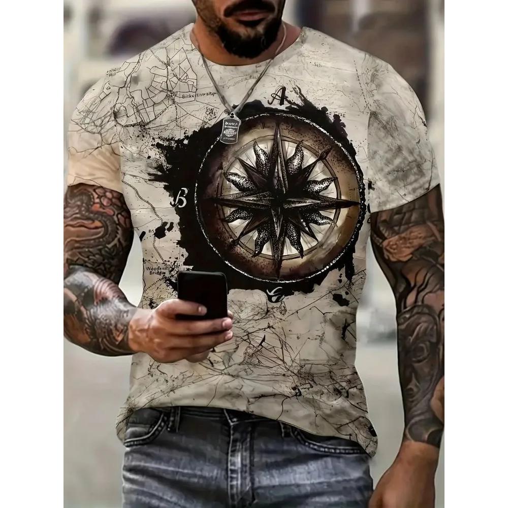 Casual Versatile Fashion Men's Top Short Sleeve Comfortable Daily T-Shirts Men’s