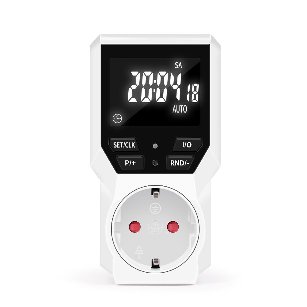 Digital Timing Controller Switch Socket 250V EU Plug Timer Outlet Energy Saving Manager For Refrigerator Aquaculture TM07
