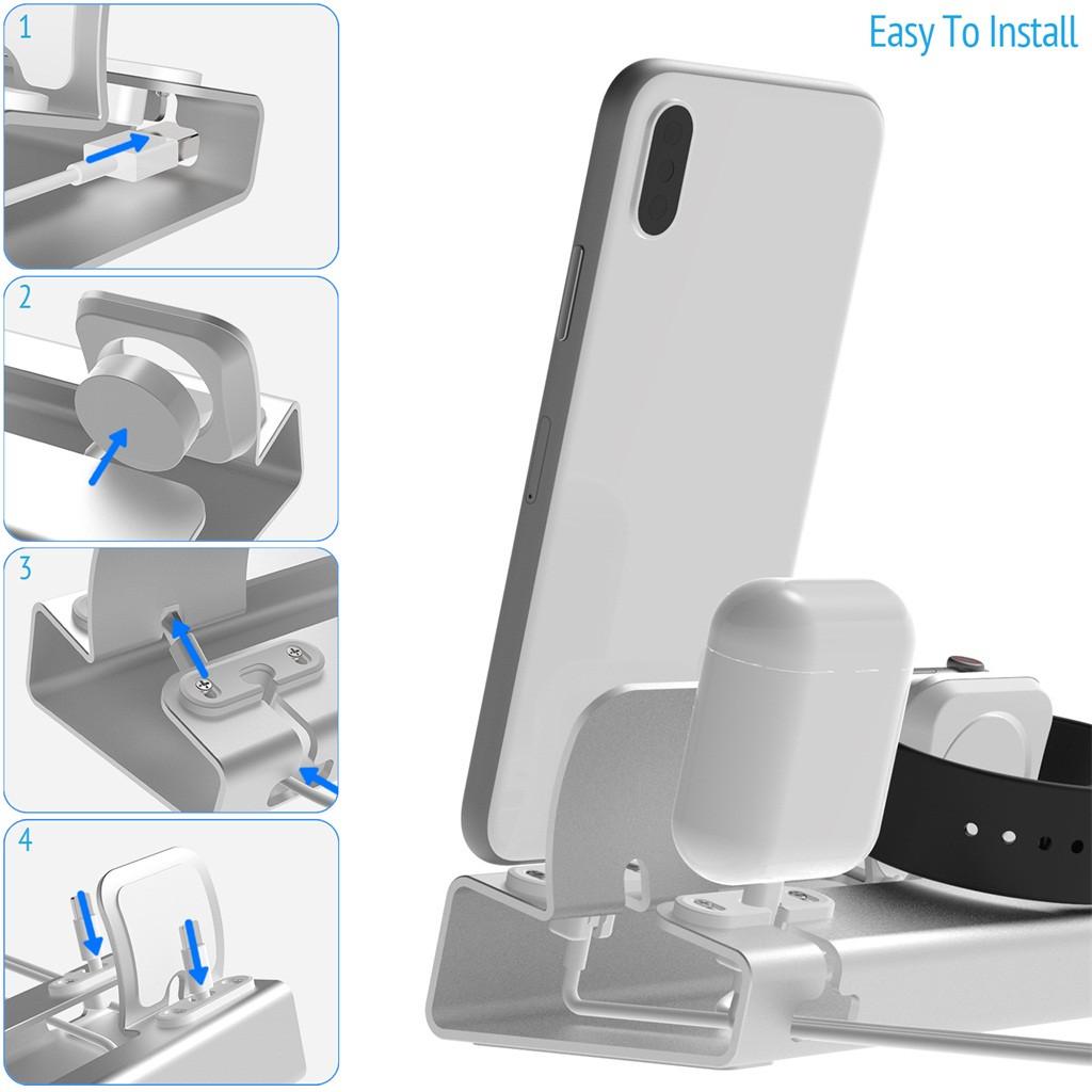 T030 2 in1 Charging Dock Station holder Stand For Apple Watch For iPhone –  pērc par zemām cenām e-komercijas platformā Joom