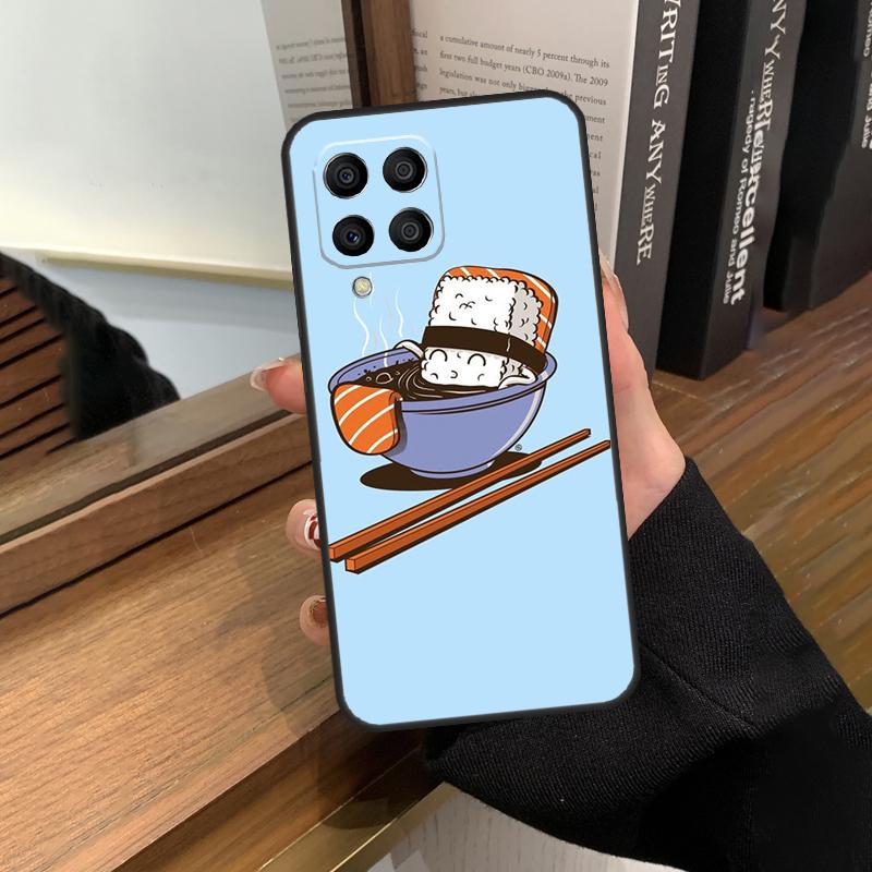 Kawaii Sushi Crowd Case For Samsung Galaxy M13 M53 M51 M31 M11 M14 M34 M54 M12 M32 M52 M16 M36 M56 M15 M35 M55