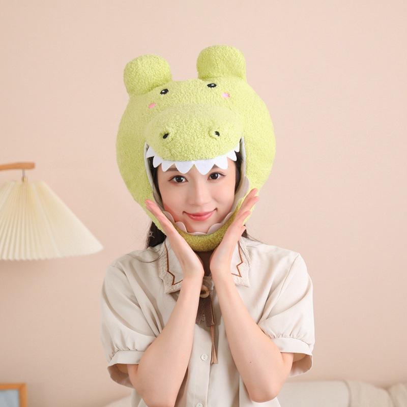 

Милая шапка-капюшон в виде крокодила, реквизит для фото, мультяшный капюшон, реквизит для фото, реквизит для выступлений 38*36CM0.25kg